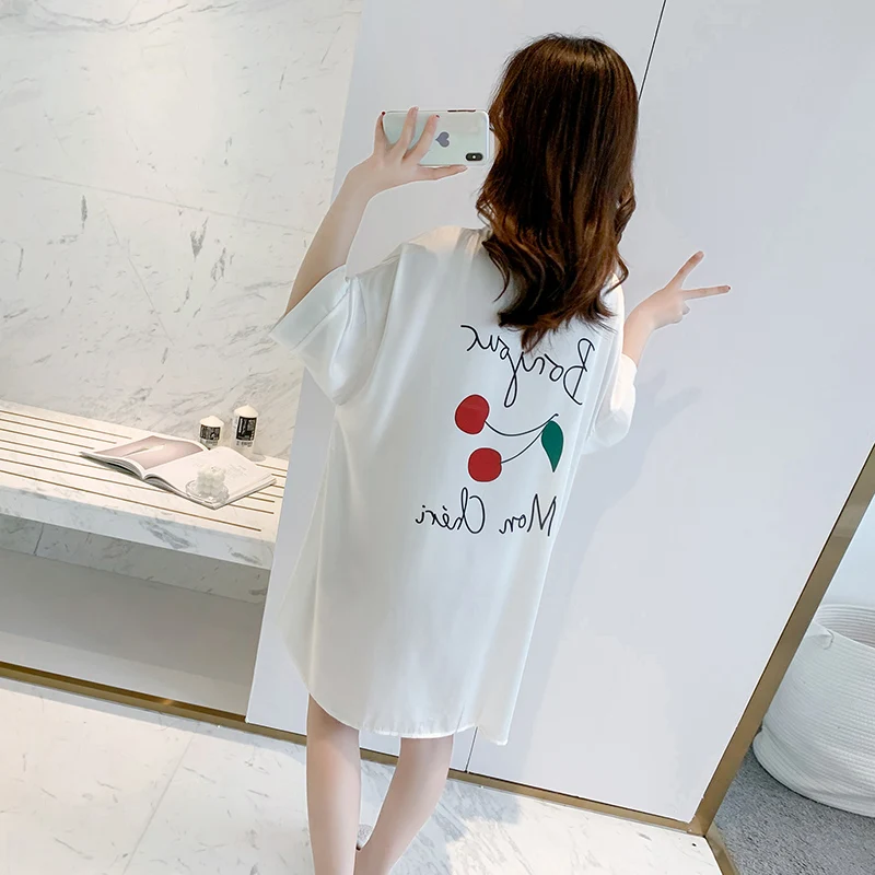Ladies Sexy Night Shirt Silk Satin 