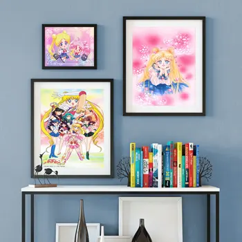 

Canvas Poster Silk Fabric Cartoon Poster Sailor Moon Poster Home Decor#20-1005-09