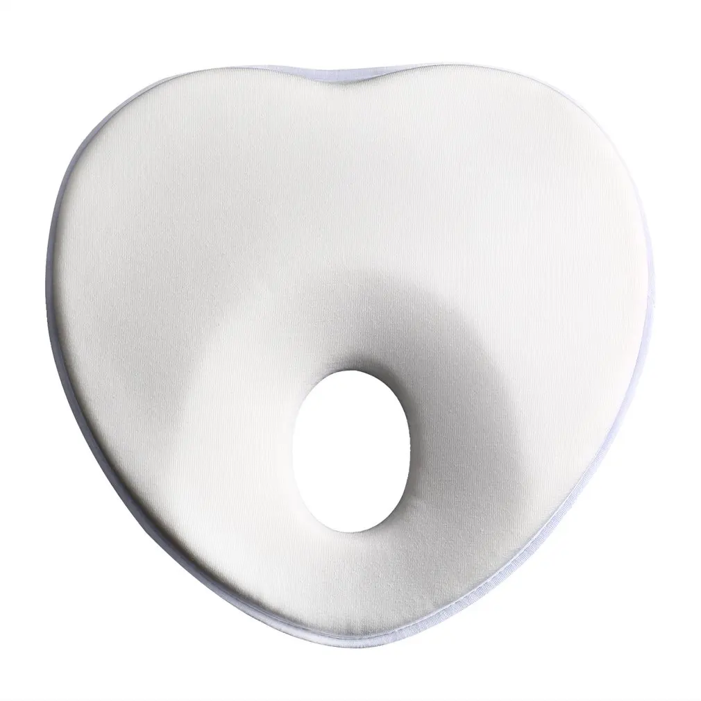 

Soft Comfortable Infant Prevent Flat Head Support Heart Shaped Memory Foam Baby Pillow Foam Cotton Baby Children Memory Pillow