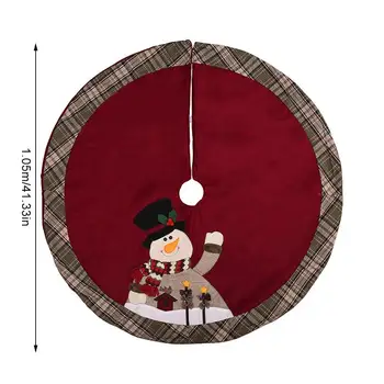 

New Christmas Decorations Christmas Tree Skirt Christmas Apron High-Grade Fabric Christmas Tree Skirt