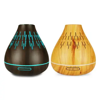 

400ML Snow Mountain Hollow Air Humidifier Air Aroma Purifier With 7 Color LED Lights Electric Aromatherapy Essential Oil Aroma D
