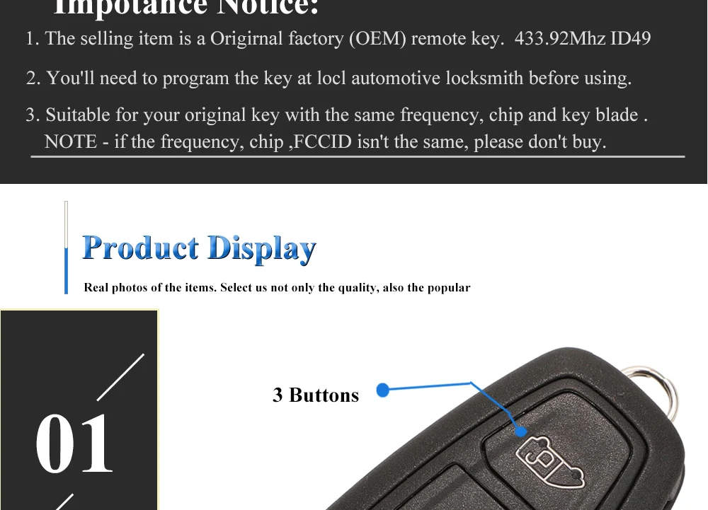 Keyforkess ricambi originali GK2T-15K601-AB /AA per Ford Transit TOURNEO 2015 433MHz ID49 PCF7945P Flip telecomando per auto - Hdb56a6c6720a4c39a6475380aba9b16b3