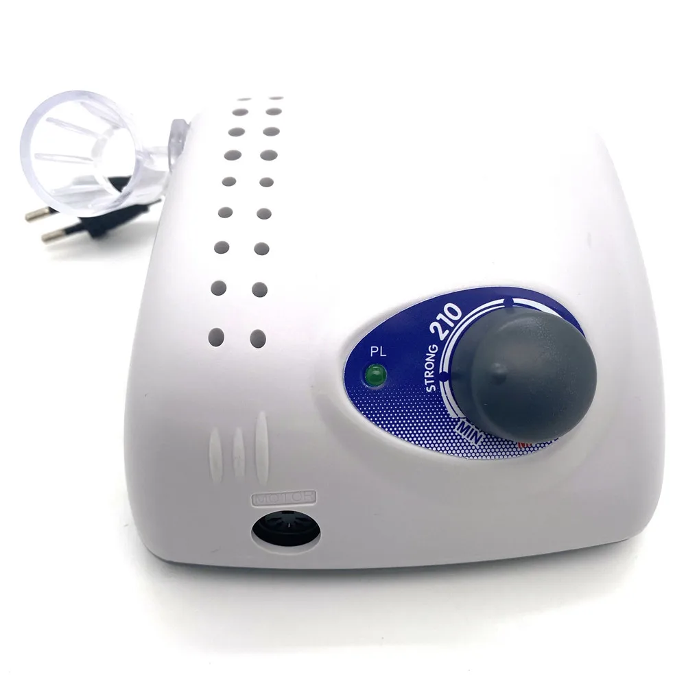 Nail Drill Handpiece 40000RPM 210 Control Box 105L Micromotor Used for Nail