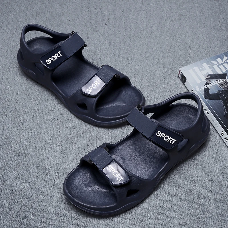 summer new sandals men's new shoes open toe sandals flat shoes Roman sandals men's casual sandals outdoor sports shoes