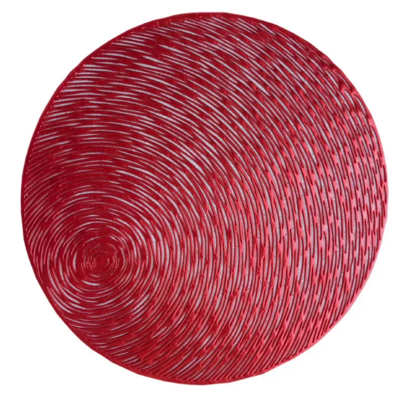 Круглые подставки из ПВХ золотые и серебряные коврики для обеденного стола