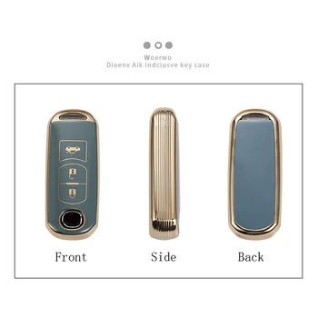 Nuova copertura della cassa chiave a distanza dell'automobile di TPU per Mazda 2 3 6 Atenza Axela Demio CX5 CX3 CX7 CX-9 2016 2017 2018 2019 2020 portachiavi automatico 4 Nuova copertura della cassa chiave a distanza dell'automobile di TPU per Mazda 2 3 6 Atenza Axela Demio CX5 CX3 CX7 CX-9 2016 2017 2018 2019 2020 portachiavi automatico - Nuova copertura della cassa chiave a distanza dell automobile di TPU per Mazda 2 3