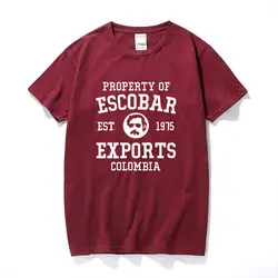 RAEEK 100% хлопок Повседневное короткий рукав свободные Pablo Escobar Для мужчин футболка