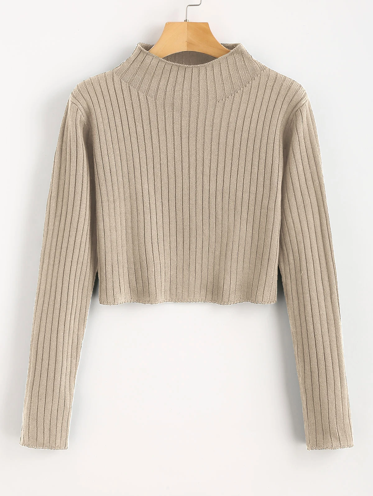 Свитеры ZAFUL, простой пуловер, укороченный свитер для женщин, короткий топ в рубчик, микро-эластичный однотонный обтягивающий пуловер, вязаный джемпер