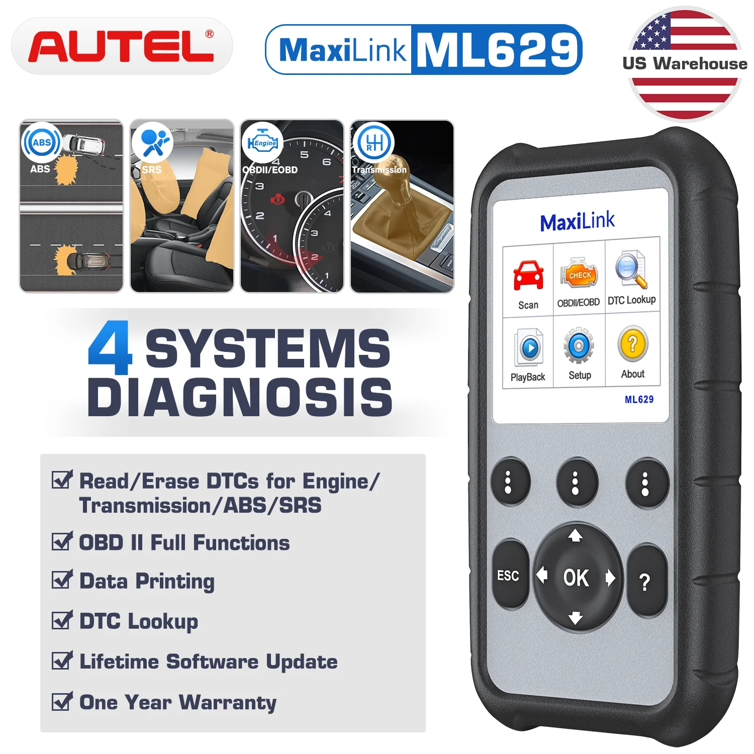新型コロナウイルス Autel Ml629 Obd2 自動スキャナー診断ツールabs Srs車診断obdii Obd Ii Eobd Automotivo車スキャンツール 大阪超安い Grundschule Enger De