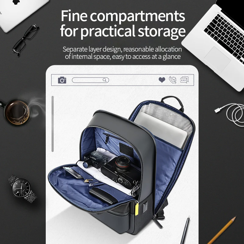 BOPAI Ransel Pria 2020 Mode Baru USB 