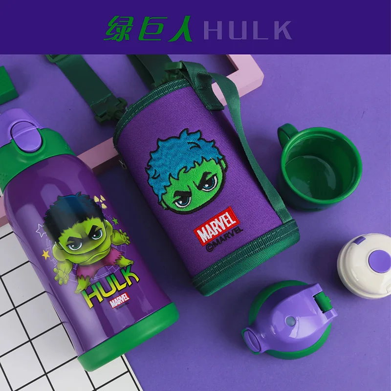Marvel Холодное сердце Дисней студенческий термос бутылка дети мультфильм воды чашки костюм 316 нержавеющая сталь детский Подарочная коробка набор большой емкости - Цвет: 4