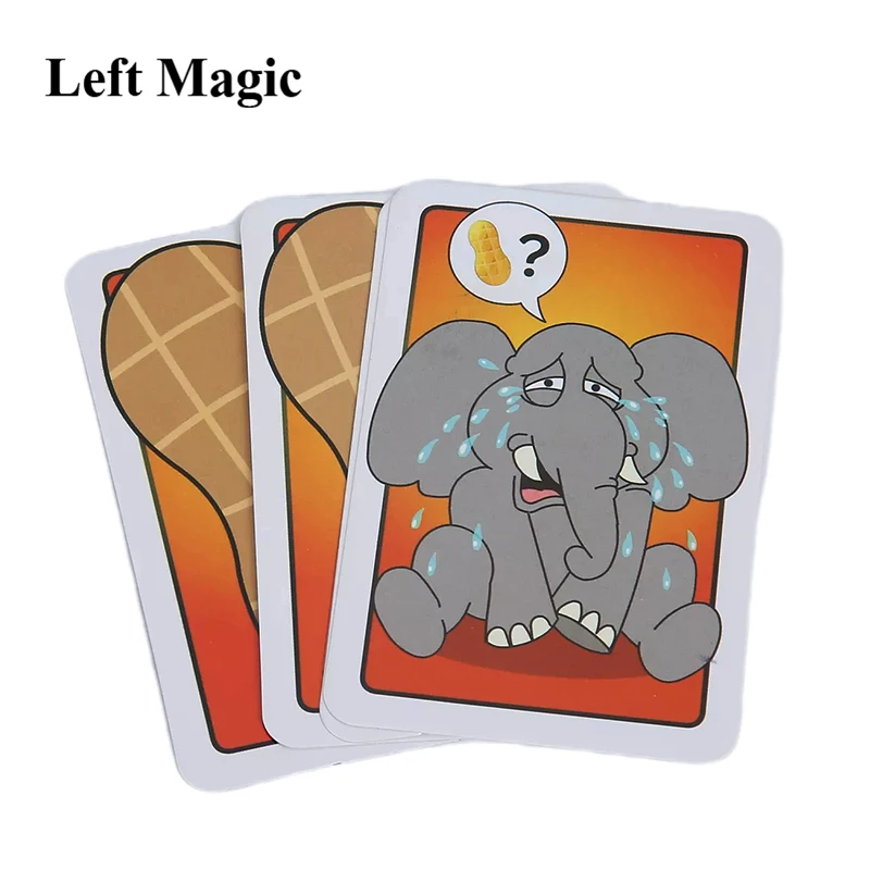 Elephant And Peanut Cards Magic Tricks Vanishing/Disappearing Card