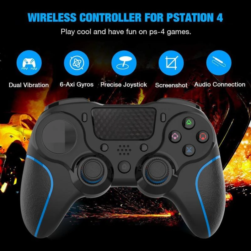Bluetooth Game Controller Six Axis Wireless Gamepad Applies For Ps4 Gamepad Support Android Ios Mfi Pc Windows7 8 10 Gamepads Aliexpress
