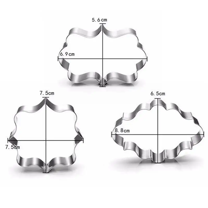 1pc Cookie Cutter Cloud Rectangle Square Shape DIY Fondant Mold Biscuit Cutter Mold DIY Baking Tools For Kitchen Home Supplies