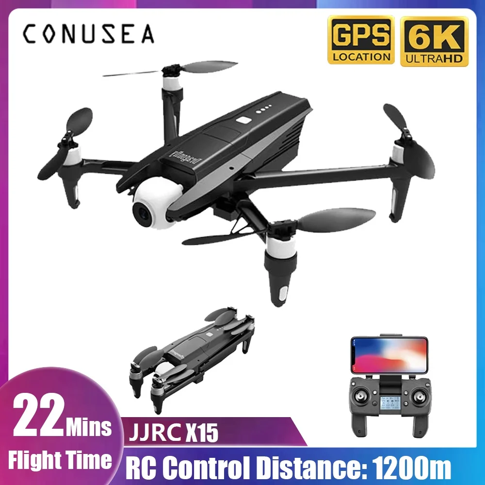 JJRC X15 Drone 6k Profissional Drones with Camera hd Gimbal Camera 5G Wifi GPS RC Quadrocopter Dron support SD card 25MINS|RC Helicopters| - AliExpress