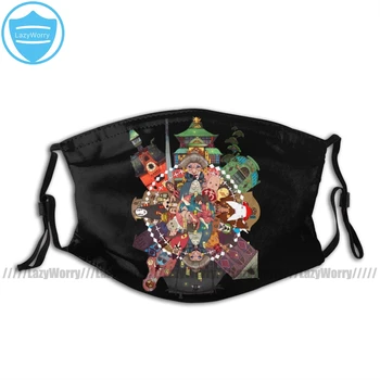 

Spirited Away Mouth Face Mask Spirited Away Facial Mask Kawai Funny with 2 Filters for Adult