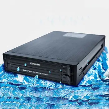

Double-Disc Internal Hard Disk Box Multi-Disk Floppy Hard Drive Box Built-in SATA HDD Enclosure SATA Hard Drive Box