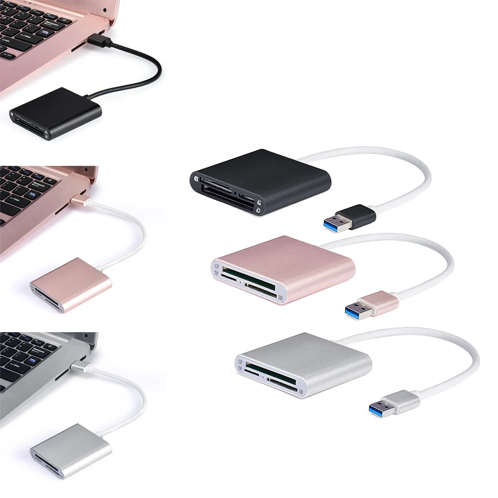 

VONETS Multi Function 3 in 1 USB Card Reader Adapter for CF SD TF Micro SD Card for Apple MacBook Air Samsung Galaxy Note 8