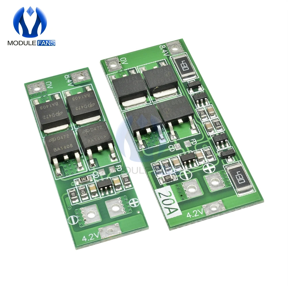 2S 10A 20A 7,4 V 8,4 V 18650 полимерная литиевая батарея защита BMS плата Стандартный баланс Модуль Diy Электронный