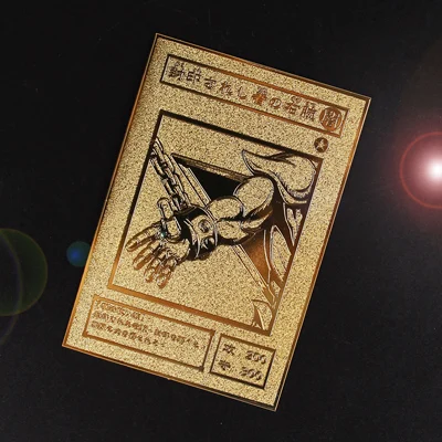 YU GI OH Золотая карта металлическая карта местный японский Золотой глаз белый дракон VOL издание Коллекционная карта детская игрушка подарок - Цвет: YS