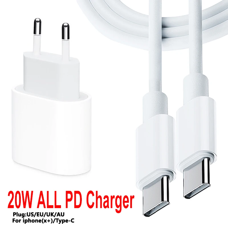 Зарядное устройство PD для iPhone 12 Pro MAX/12/11/Xs/X 20 Вт | Мобильные телефоны и аксессуары