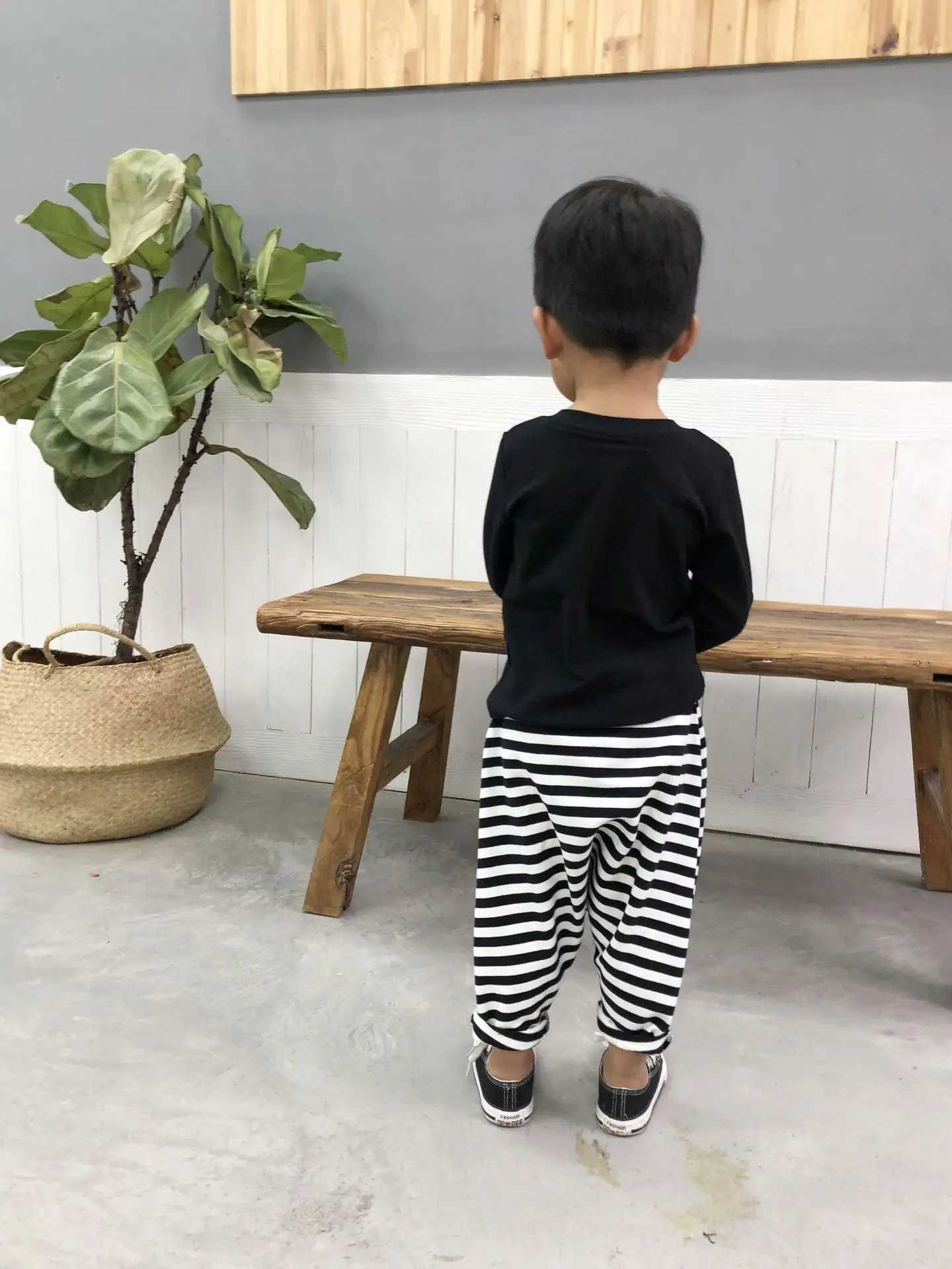328 Spring And Summer-Infants Child Stripes Harem Pants Men And Women Child Baby Versatile Casual Big Pp Pants CHILDREN'S Pants
