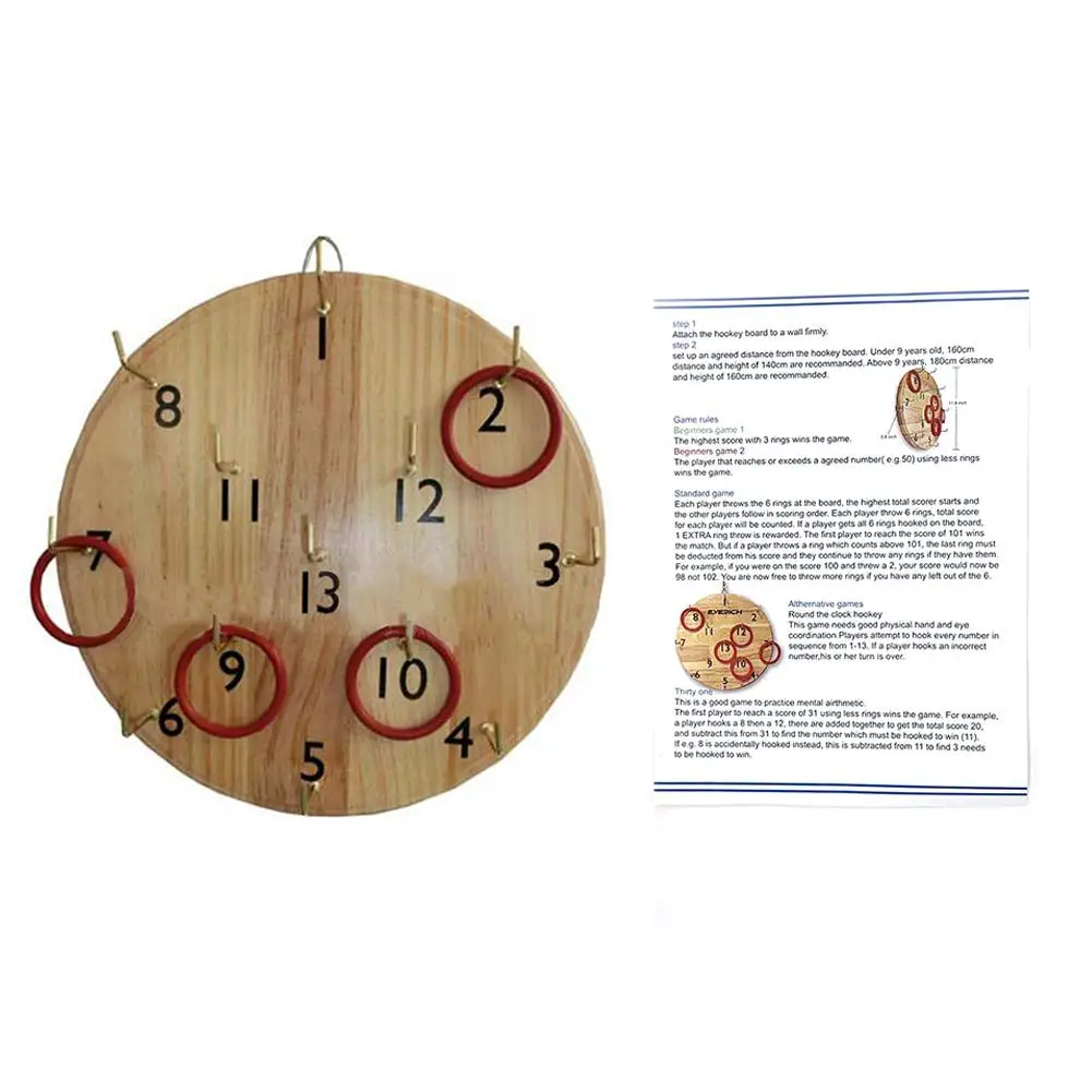 Дизайн головоломка Ringtoss Entrapment игра Brain Teaser настенные резиновые деревянные игровые диски для взрослых детей Детская игрушка