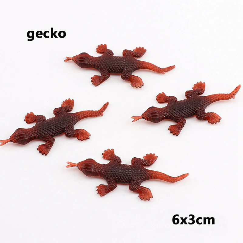Интересные подделки Gecko Spoof игрушка пугающий Цельсия тараканов Скорпион апреля День Дурака Хэллоуин свадебные игрушки - Цвет: gecko