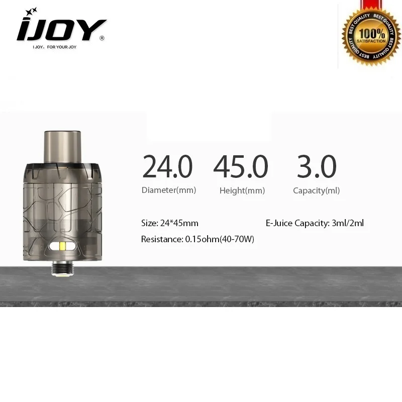 Оригинальный набор IJOY MYSTIQUE 162 Вт бокс мод с баком для 3 мл сетчатая катушка 0 15 Ом