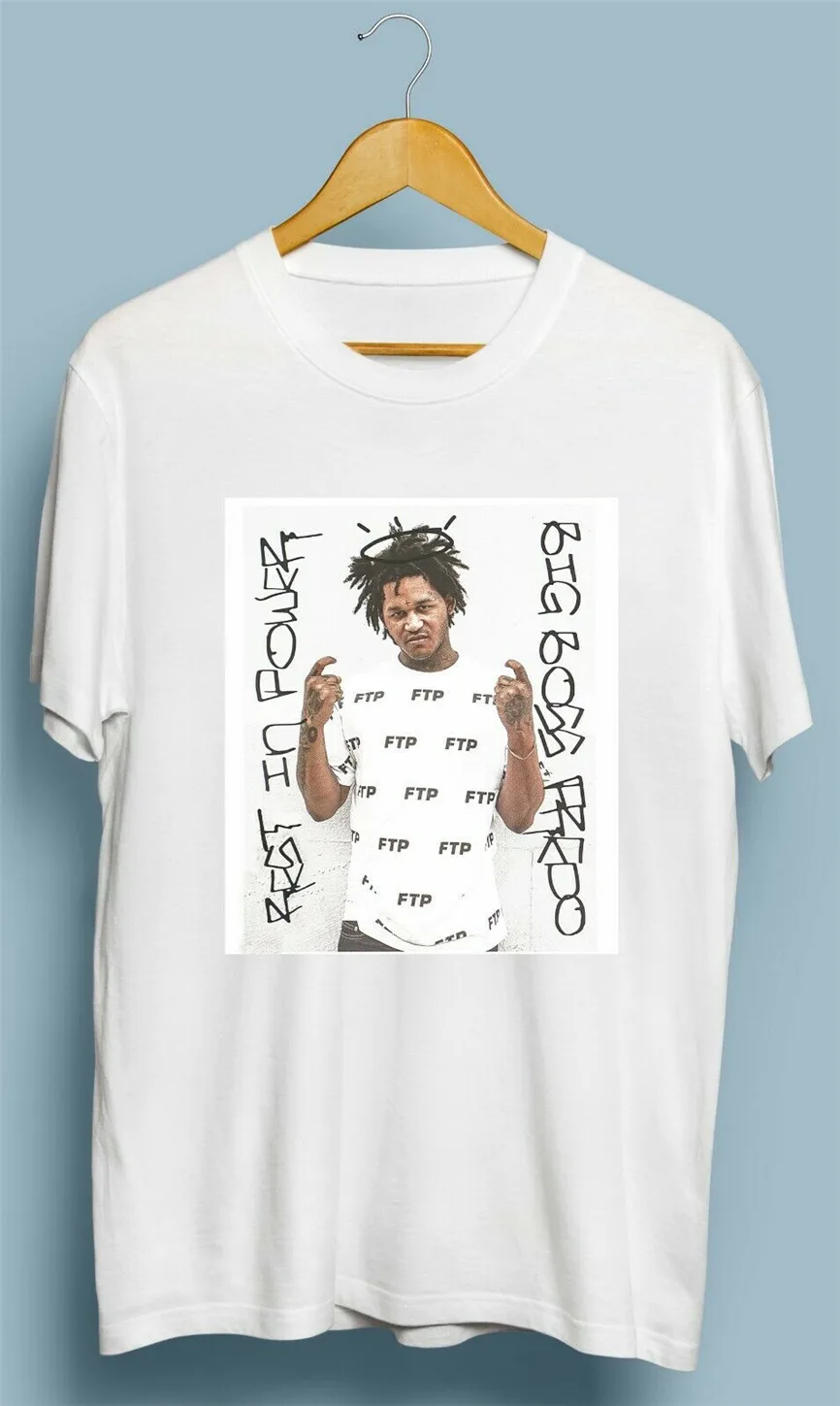 Винтажная Футболка Fredo Santana Rip размеры S M L Xl 2Xl модная Классическая футболка |