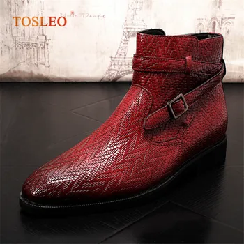 

Men Fashion Ankle Boots Spring Autumn Men Leather Boots Top Quality