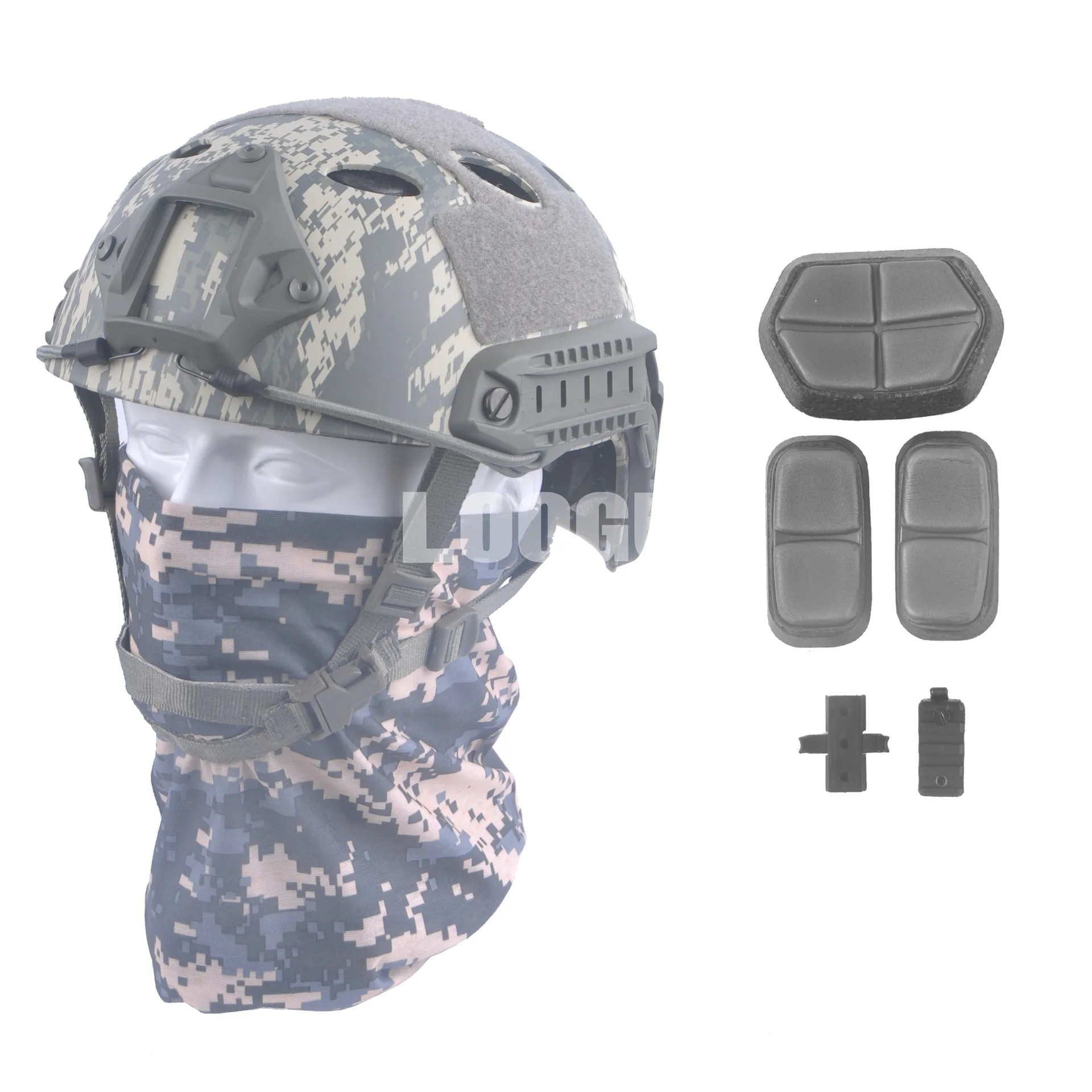 

Military Tactical Helmet Fast Standard PJ-Camouflage Field Operations CS Riding Mountain Climbing Outdoor Lightweight Protective