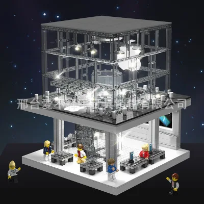 

Baby Semp Building Blocks Street View Toy Light Compatible Men And Women Assembled Block Children'S Educational 6-8-Year-Old Ear