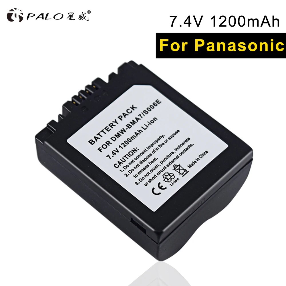 

PALO CGA-S006 DMW-BMA7 Battery for Panasonic DMC FZ7 FZ8 FZ18 FZ28 FZ30 FZ35 FZ38 FZ50 ,CGA-S006 CGR CGA S006E S006A Battery