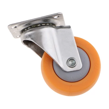 

10pcs 360° Swivel Caster Wheels 2" Nylon Base Janitorial Casters 40kg