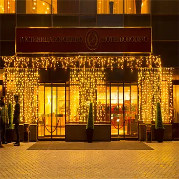 12M x 2M LED Ijspegel Gordijn Lights Fairy Guirlande Kerst String Light Indoor Outdoor Bruiloft Verlichting Home Party gararden Decor 12M x 2M LED Ijspegel Gordijn Lights Fairy Guirlande Kerst String Light Indoor Outdoor Bruiloft Verlichting Home Party gararden Decor