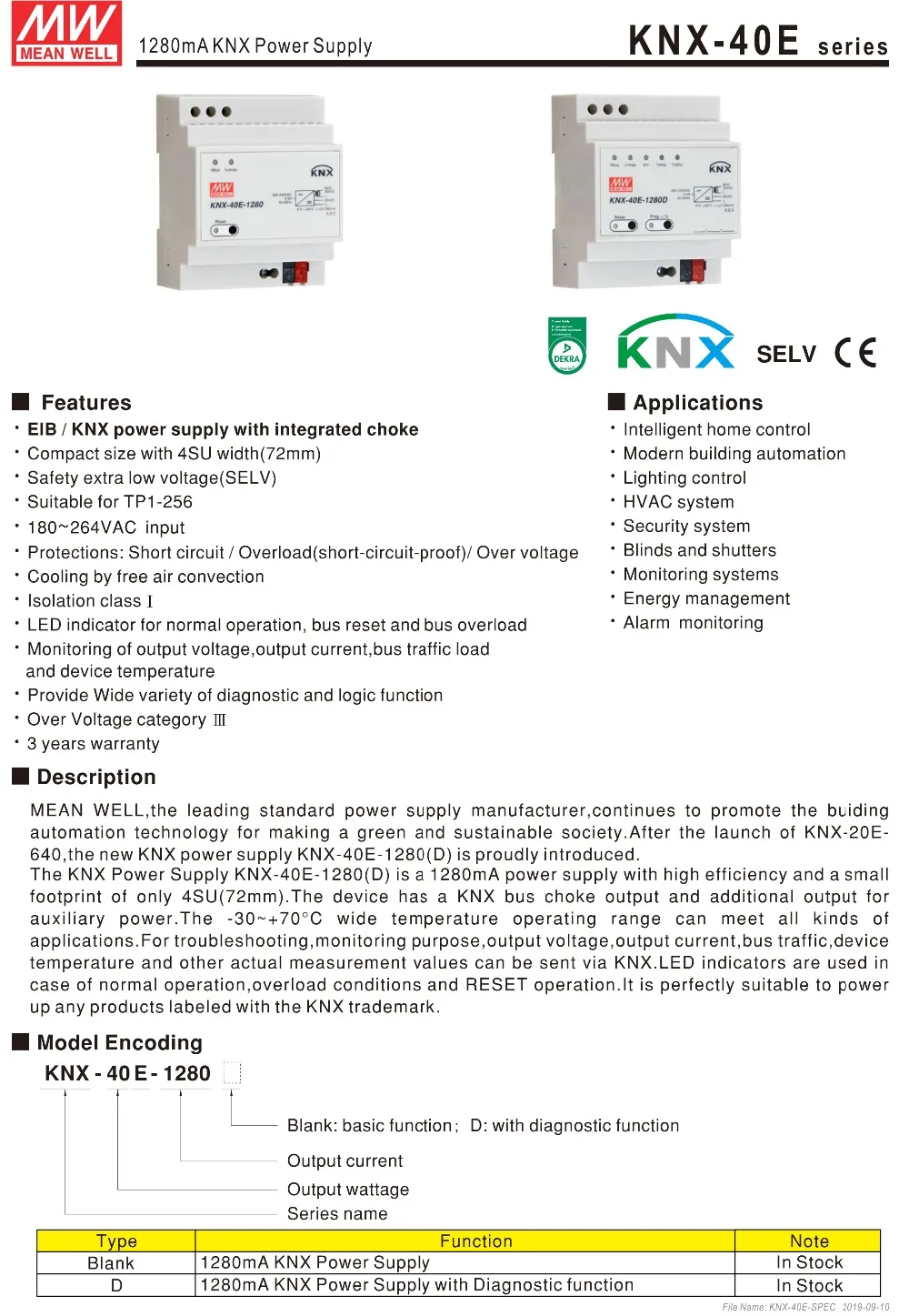 KNX-40E Series-1
