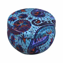 Small Fresh Home Garden Personality Candy Box Rose Tea Pot Tin Box Drum-shaped Candy Cookie Box Festive Party Supplies