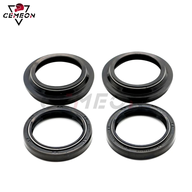 純正特販 Fork Seals Kawasaki EN500 Vulcan 9096のためのフォークシール＆1Lフォークオイル & 1L Oil for 90 www