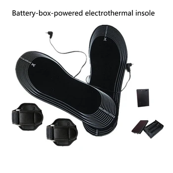 

50 Degree Electric Heating Insole Cuttable Outdoor Battery Powered Warm Carbon Fiber Women Men Heated Shoe Pads Health Winter #2