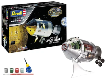 

Revell 03703 1/32 Apollo 11 Spacecraft with Interior (50 Years Moon Landing)