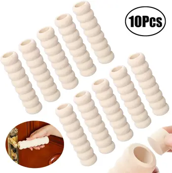 

Lvcky Door Handle Protector 10Pack Protective Handle Covers Soft Foam Kid Baby Safety Door Handle Knob Gaurd Beige Color