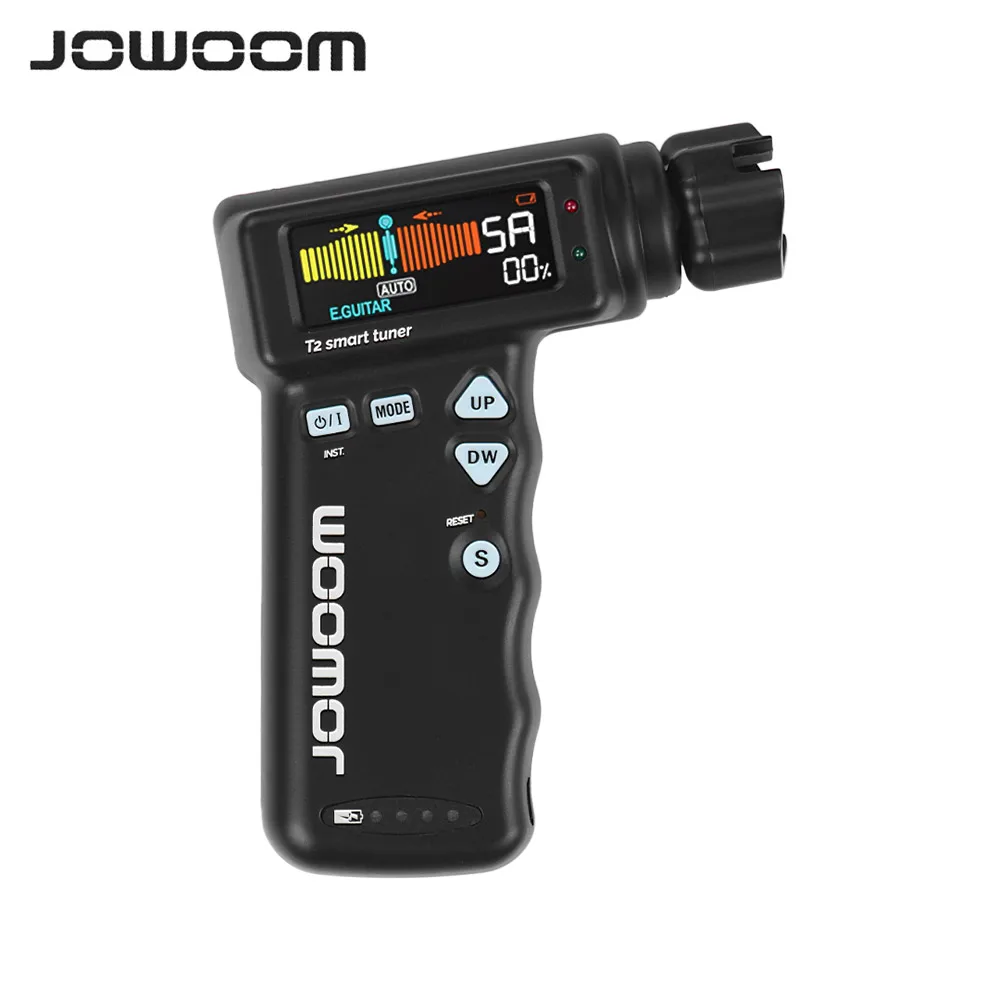 

JOWOOM T2 Multi-functional Smart Guitar Tuner Peg String Winder for Guitar Ukulele Chromatic Tuning Built-in Lithium Battery