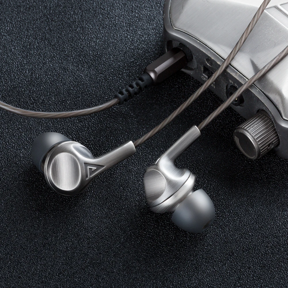 Оригинальные металлические наушники вкладыши AUGLAMOUR F200 HIFI DJ 10 мм графеновые