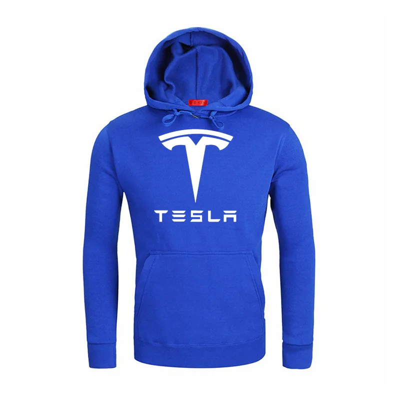 Hoodies Men Tesla Car Logo Print Sweatshirt Spring Autumn New Fashion Men Hoodie hip hop harajuku Casual Hoody Fleece tracksuit