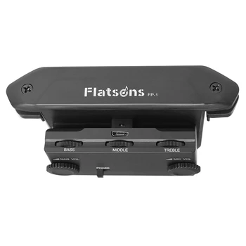 

Flatsons FP1 Multi-Functional Acoustic Guitar Resonance Pickup Amplifier with Volume Mic Delay Reverb Chorus Controls