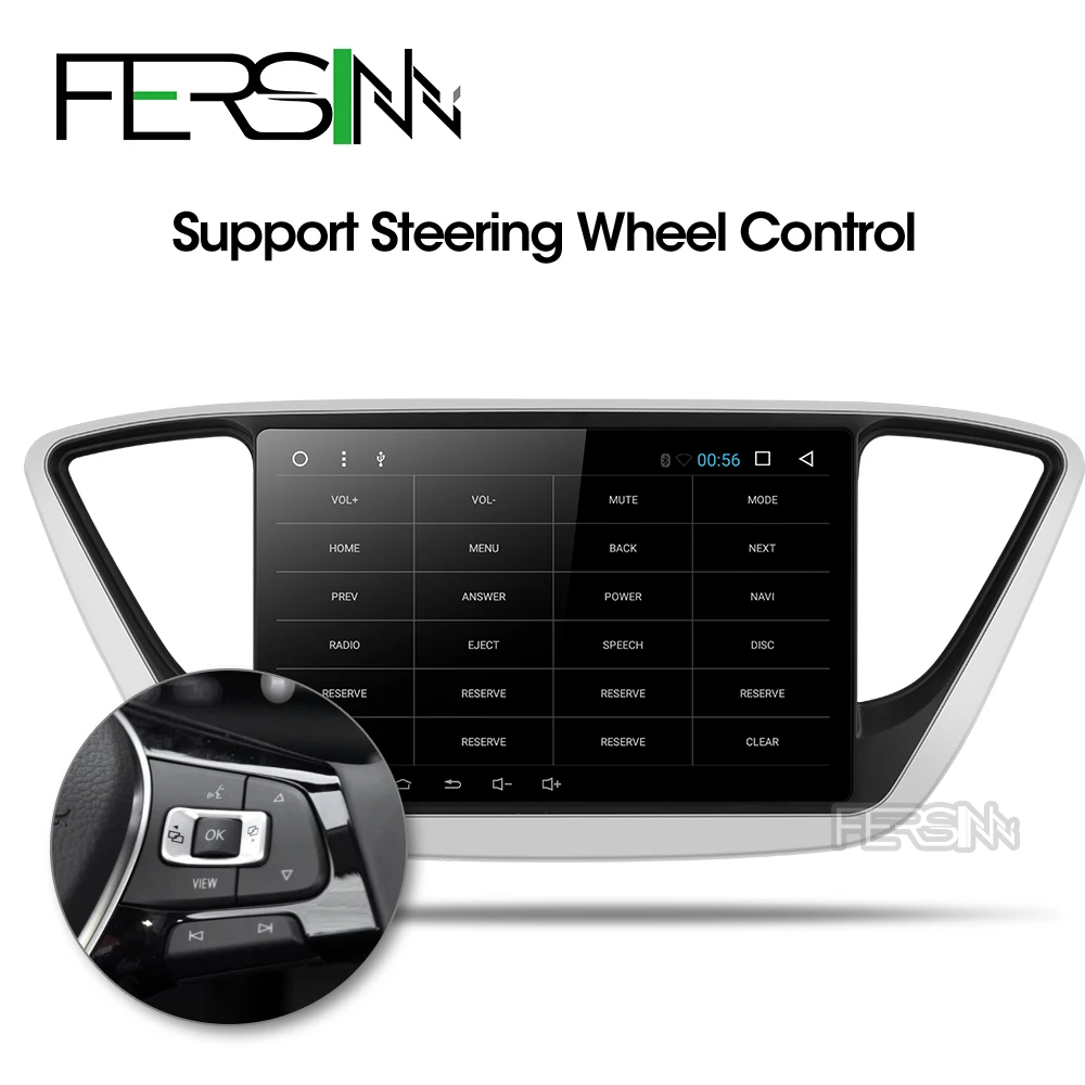 Clearance Fersinny C17YN9060 Car DVD GPS Player For new Hyundai Verna 2017 Car PC Headunit Car Radio Video Player Navigation 2 din gps dvd 2