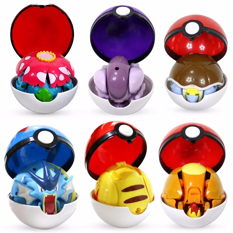 Pokemon Ball Variant Toys Model Pikachu 