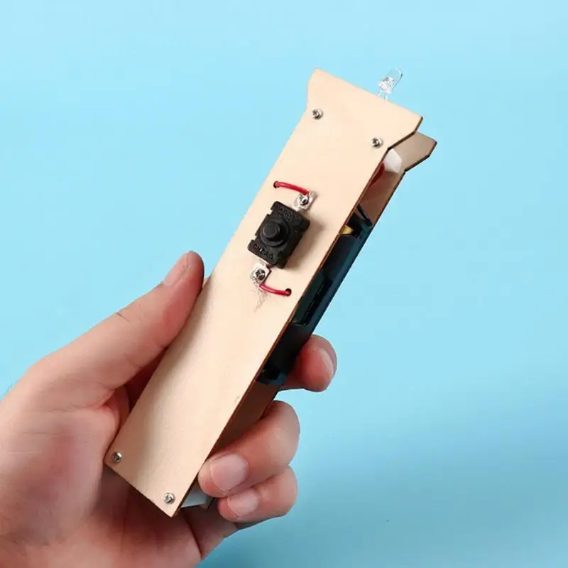 DIY фонарик, деревянные игрушки, набор для детей, обучающая физика, научная сборка, ремесло, деревянные DIY игрушки, практическая игра для улучшения аблитии