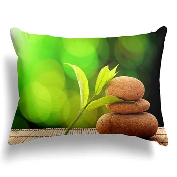 

Best Custom Pillow Case Zen Stone & 1Rectangle Pillowcases zipper (One Side Print) @20-0620